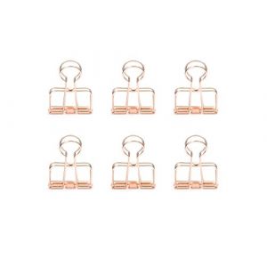 Kikkerland Clips noir Fil de cuivre - 6 pièces