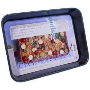 Patisse 2895 PLAT &Agrave; R&Ocirc;TIR ANTIADH&Eacute;SIF ACIER REV&Ecirc;TU NOIR 35 X 24 X 6 CM