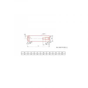 Ultima Visser Fixer Coller - Goupille cylindrique taraud&eacute;e brut din 7979