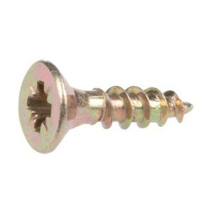 VisWood Vis bois tête fraisé PZ2 - Ø 5 mm - 45 mm - Zingué jaune - Boîte de 250 pièces