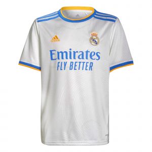 Adidas Maillot domicile Real Madrid CF 20212022 Blanc - Taille 13-14 Ans