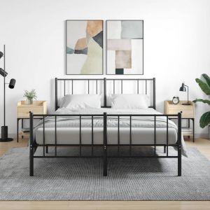 VidaXL Tables de chevet 2pcs chêne sonoma 40,5x31x60cm bois ingénierie Sonoma oak