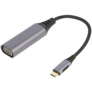 Adaptateur USB 3.0 D-Sub 15pin HD femelle USB C prise male 0.15m - Noir