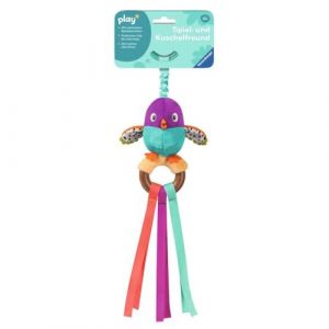 Ravensburger 4853 Play+ Oiseau, hochet en Bois, Doudou avec Ventre gazouillant, Aide à la Dentition, Jouet pour bébé à partir de 0 Mois, 2004853