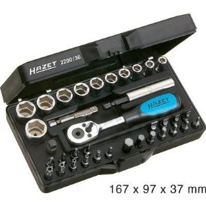 Hazet 2200/36 - Set d'embouts et douilles