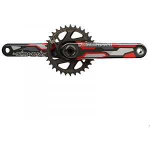 Truvativ Manivelles Descendant Eagle Col Tld Carbon Dub Boost - Red - Taille 170 mm