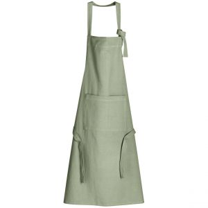 Declikdeco Tablier de cuisine recyclé Ada Matcha 72 x 85
