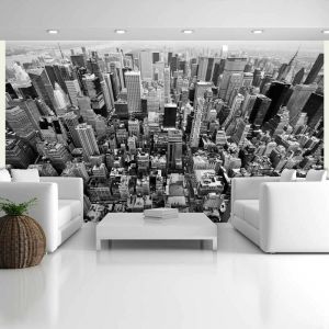 Artgeist Papier Peint "&Eacute;tats Unis, New York : Noir & Blanc II" 270x450cm