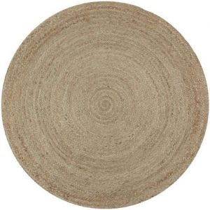 FULL Tapis de salon ou chambre Jute Ø 70 cm Naturel