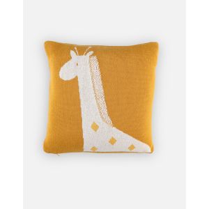 Noukie's Coussin Tricot Bio Tiga & Stegi JAUNE