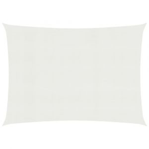 Voile toile d ombrage parasol 160 g/m² blanc 3,5 x 4,5 m PEHD