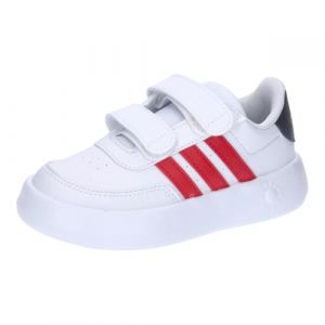 Image de Adidas Garçon Unisex Kinder Breaknet 2.0 Shoes Kids Chaussures de Tennis, Cloud White/Better Scarlet/Carbon, 22 EU