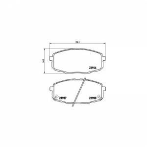 Brembo 4 plaquettes de frein P30034