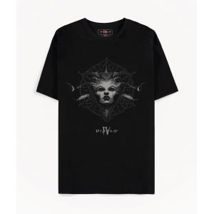 Difuzed Diablo IV - Queen of The Damned T-shirt &agrave; manches courtes pour homme et gar&ccedil;on, Noir, M