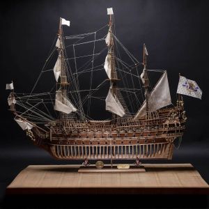 Occre Maquette Voilier en bois : Navire Soleil Royal - Edition Limitée et Numérotée - 1/70