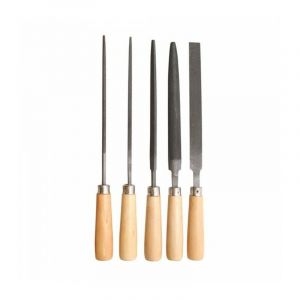 Benson Jeu de 5 Limes de Serrurier 180mm Set de Pr&eacute;cision Bijoux Joaillerie M&eacute;tal Verre