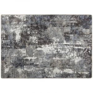 VidaXL Tapis Lavable Antidérapant, Moquette de Sol, Carpette de Chambre à Coucher Salon Salle de Séjour, Moderne, Multicolore 80x150 cm