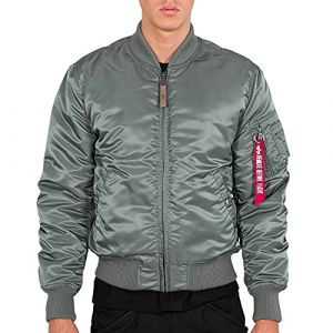 Alpha industries MA 1 VF 59 Grey - Veste - gris - L - Extérieur : 100 % nylon ; Doublure : 100 % nylon ; Rembourrage : 100 % polyester,Synthétiques