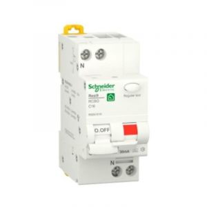 Schneider Electric Disjoncteur à courant résiduel resi9 1p+n 16a 30ma - r9d61616