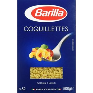 Barilla Coquillettes n°32, pâtes alimentaires - Le paquet de 500g