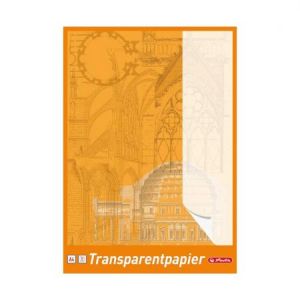 Herlitz 696401 - Bloc de 30 feuilles de papier transparent, format A4, 65 g/m&sup2;