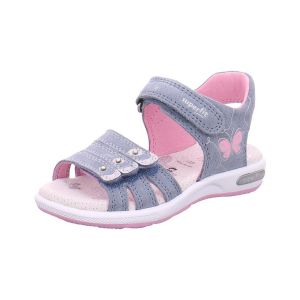 Superfit Emily Sandale Fille, Bleu et Rose 8020, 24 EU