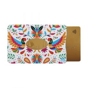 Porte-carte rigide (1) Anti-RFID &ndash; Color Pop &ndash; Fabrication Fran&ccedil;aise &ndash; Collection Latino Pajaro Blanco &ndash; PVC &ndash; 6 x 91 cm