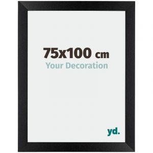 Your Decoration - 75x100 cm - Cadres Photo en mdf Avec Verre acrylique - Anti-Reflet - Excellente Qualit&eacute; - Noir Mat - Cadre Decoration Murale