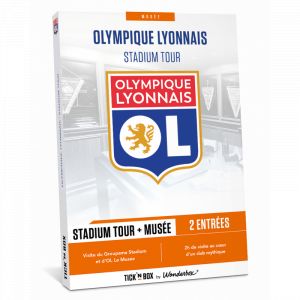 Billets match Olympique Lyonnais Mus&eacute;e &ndash; Coffret cadeau Tick&rsquo;nBox &ndash; 2 places pour un match de Olympique Lyonnais Mus&eacute;e