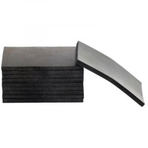 10 Cales &agrave; mastic en caoutchouc souple Noire DIALANN