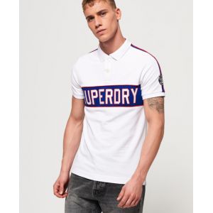 Image de Superdry Polo à logo appliqué Retro Sports - Couleur Blanc - Taille L