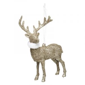 Sujet de Noël Renne " ritage" 15cm Champagne Prix