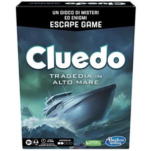 Cluedo Escape – Tragédie en Haute mer, Cadeau pour Enfants et Filles à partir de 10 Ans, Jeu de mystères et énigmes en Version Escape Game, Table pour Les familles, 1 à 6 Joueurs