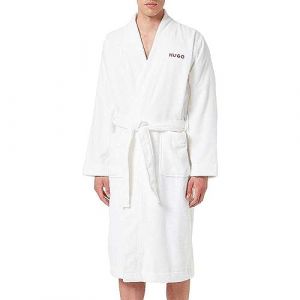 HUGO Terry Dressing Gown, White100, M Men