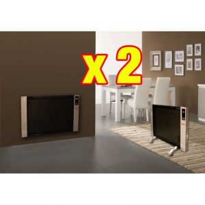 Wellkom Mjb 2000 - Lot de 2 chauffages électriques rayonnants 2000 ...