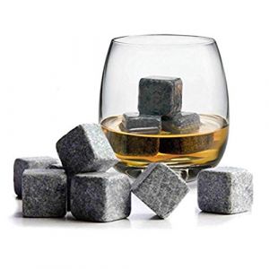 Trixes Ensemble de 9pcs de Pierres de Whisky Ice Cubes
