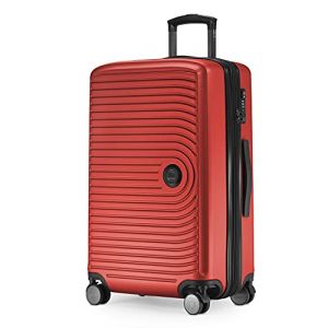 Hauptstadtkoffer Mitte - Valise Rigide de Taille Moyenne, TSA, 4 Roulettes, Bagage en Soute avec Extension de Volume de 8 Cm, 68 Cm, 88 L, Rouge