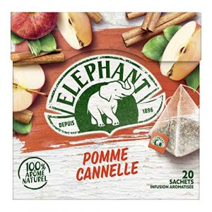 Image de Eléphant Infusion Pomme Cannelle - La Boite De 20 Sachets - 36g