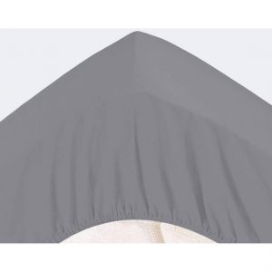 Drap-housse Grands Bonnets 30 cm gris en jersey