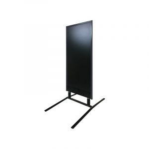 Interface Plv - Panneau trottoir grande taille sur ressorts cadre anthracite dimensions 152 x 65 cm - Fabrication fran&ccedil;aise - Anthracite