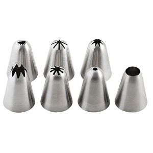 Weiss 15190 Poche &agrave; p&acirc;tisserie Taille Grande Acier Inoxydable Argent/Blanc 43 x 10 x 10 cm