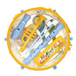 Image de Lexibook Set Musical Bluey, 7 Instruments en 1, Tambour avec Baguettes, Instruments à Vent et percussions, Jouet Musical Complet, K360BY