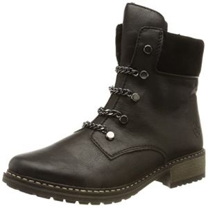 Rieker Z6872, Botte Tendance Femme, Noir, 38 EU