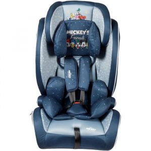 TataWay - Siège auto enfant ISOFIX, SIPS protection latérale, Graphismes Disney Mickey & amis, Rembourrage doux, Hauteur 76-150 cm, Mickey Mouse, Polyester