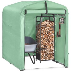Sobuy Abri de Jardin, Cabane de Jardin Exterieur Imperm&eacute;able, abri Moto avec des Crochets, Garage pour V&eacute;lo et Outils, Abri V&eacute;lo, Rangement et Stockage,