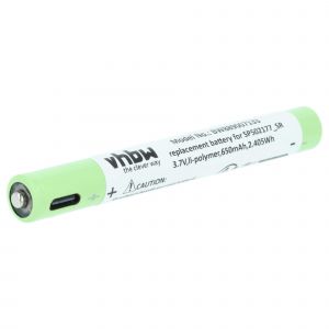 Vhbw Batterie compatible avec Ledlenser P4R Core lampe de poche ou frontrale (650mAh, 3,7V, Li-polym&egrave;re)