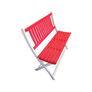 Image de City green Burano - Banc de jardin 2 places en bois 90 cm