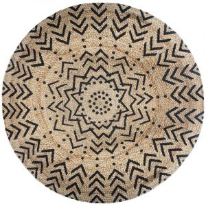 Atmosphera Tapis rond en jute 120 cm Living motifs Autres Beige