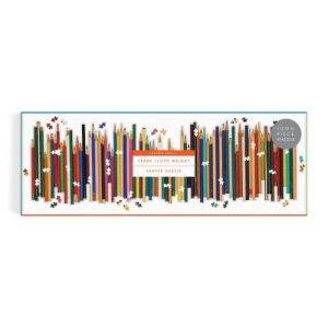 Galison Puzzle 1000 pièces panoramique forme : Frank Lloyd Wright, Crayons de couleur