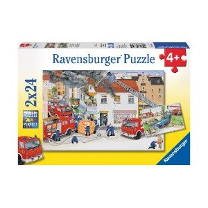 Ravensburger Chez les pompiers - Coffret 2 x 24 pièces